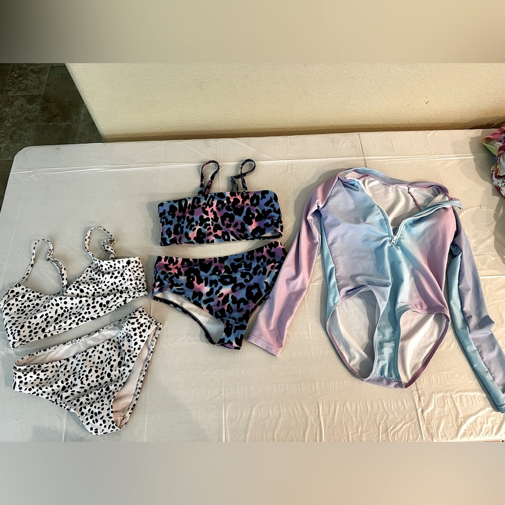 Girls Colorful Swimwear Sets